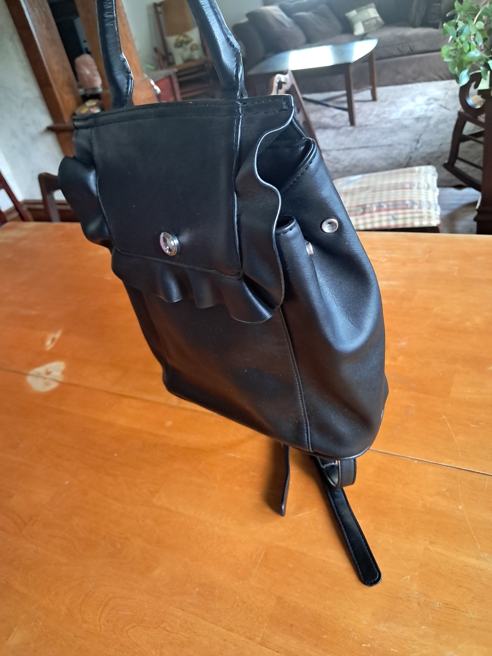Nine West Ruffle-Trim Mini Backpack - Picture 4 of 11